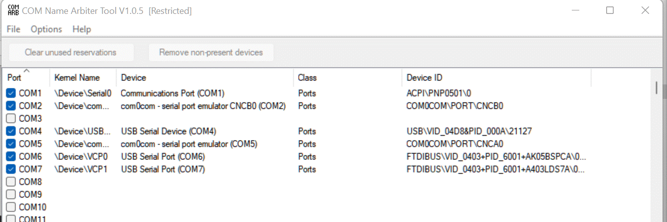 SWR Plotter COMPorts.gif