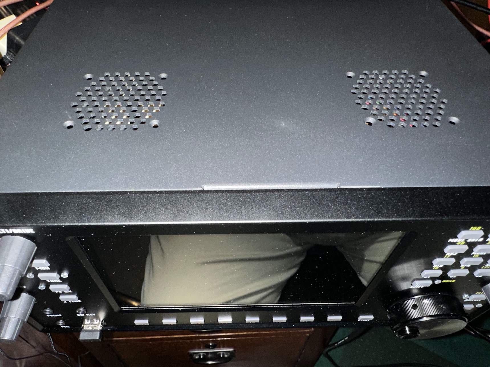Top/front view of case, no fans installed