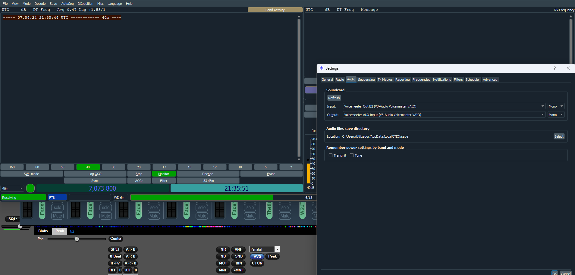 WSJT-x & JTDX Improved - Audio